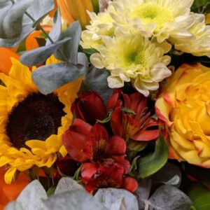 Le bouquet orange et jaune