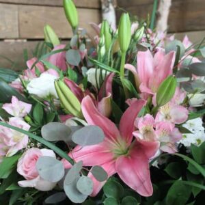 Le bouquet blanc et rose