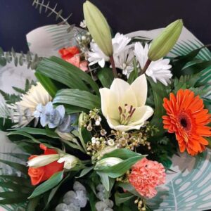 Le bouquet Orange et Blanc