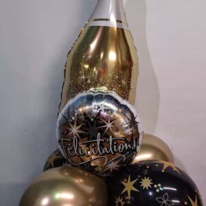 Arrangement de Ballon Bouteille de Champagne